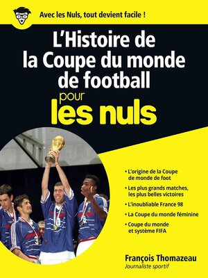 cover image of L'Histoire de la Coupe du monde de football pour les Nuls, grand format